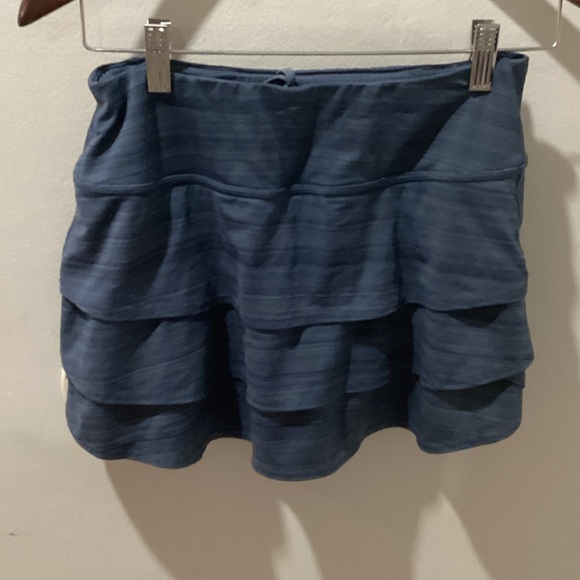 Athleta Navy Tiered Mini Skirt - Picture 7 of 7